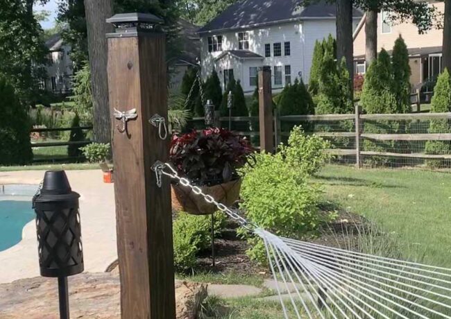 How to Install a Hammock Post