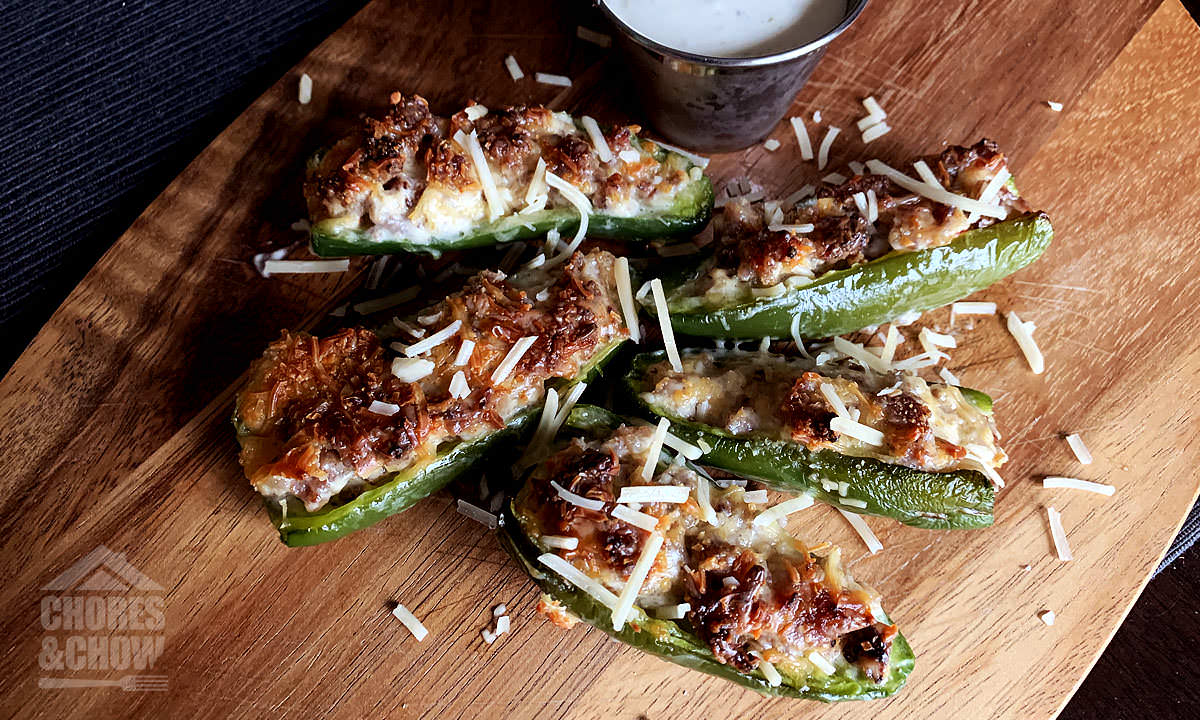 Sausage Stuffed Jalapeno Peppers