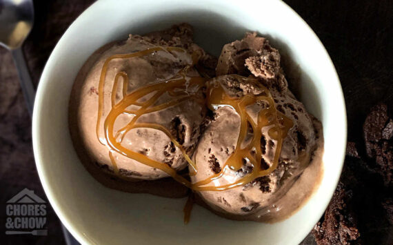 Salted Caramel and Brownie Chocolate Ice Cream