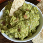 homemade guacamole and chips