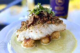 Pistachio Crusted Sea Bass