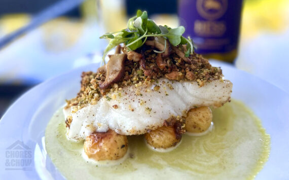 Pistachio Crusted Sea Bass