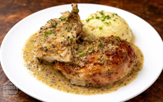 Roasted Chicken au Poivre